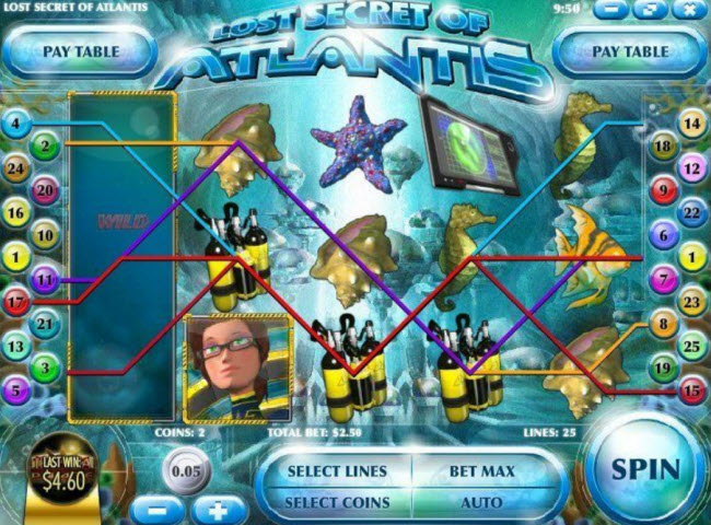 Lost Secrets of Atlantis Slots