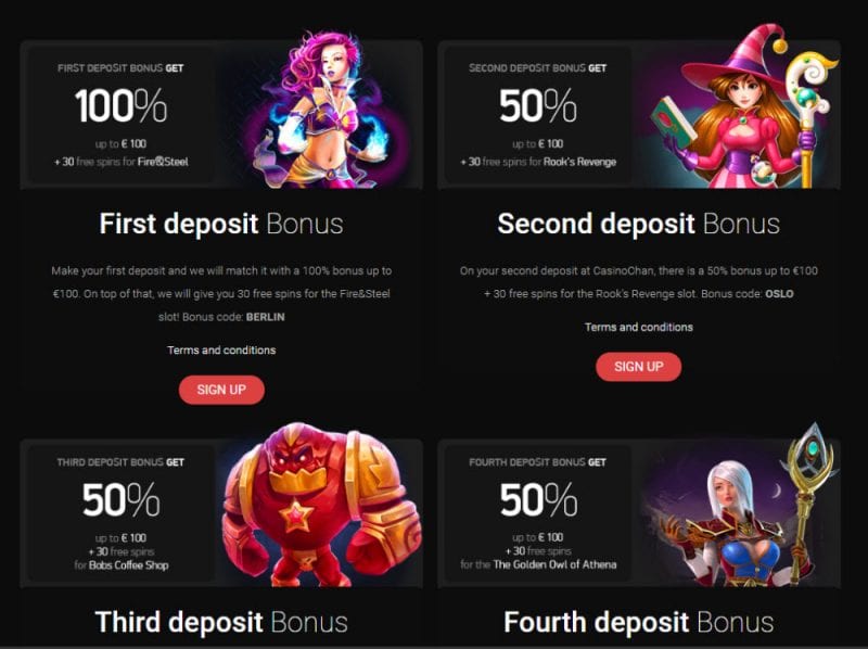 Casino Chan Bonus