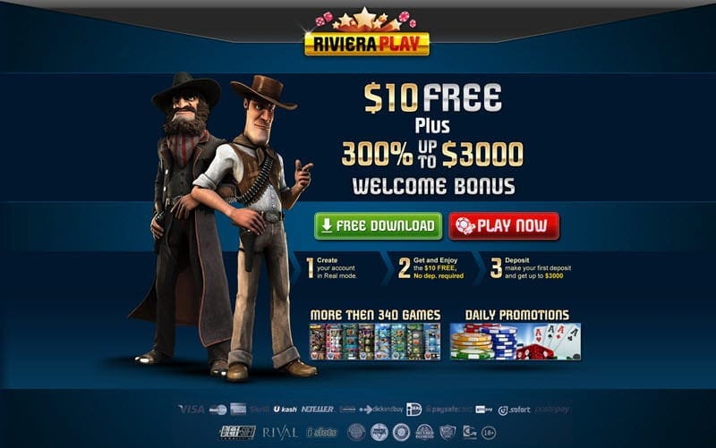 riveraplay casino exclusive bonus R$10 free